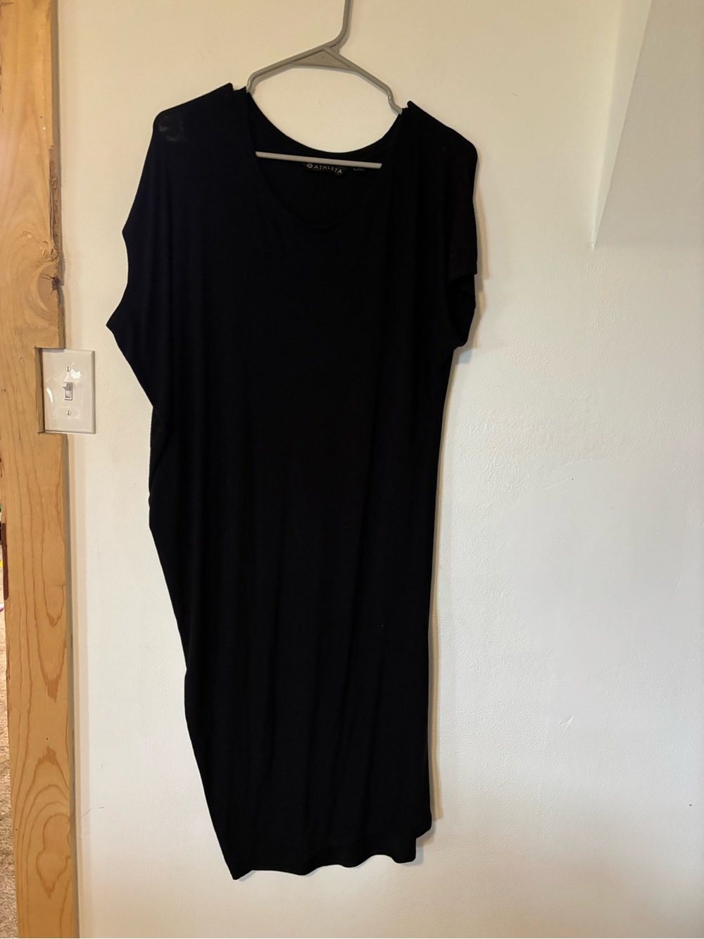 Athleta Black Maxi T-Shirt Dress